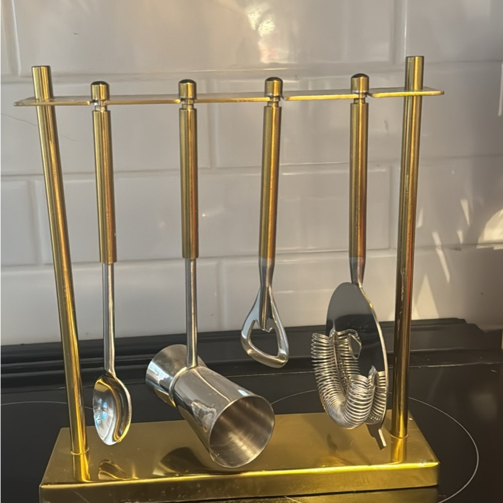 Nordstrom Gold and Silver Cocktail Tool Set